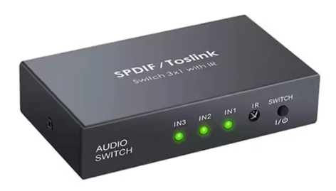Commutateur toslink front